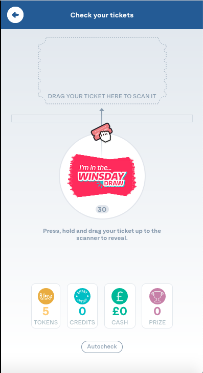 ITV Check your Winsday tickets